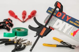 DIY tools gathered together