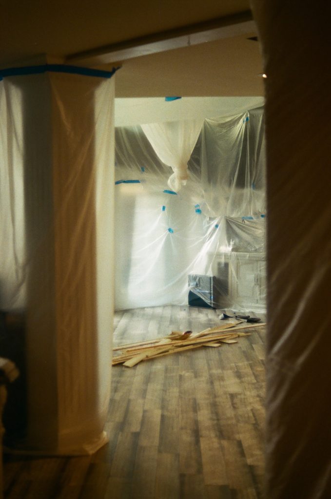 home demolition and remodeling project underway