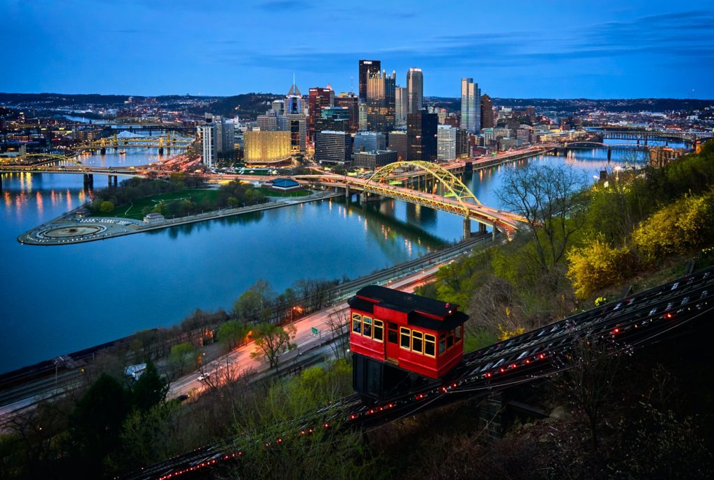 Pittsburgh skyline at night