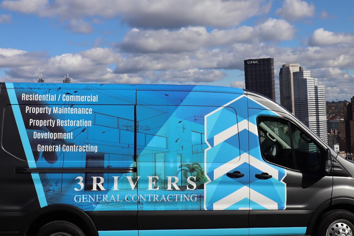 3Rivers General Contracting van in Mount Washington, Pittsburgh