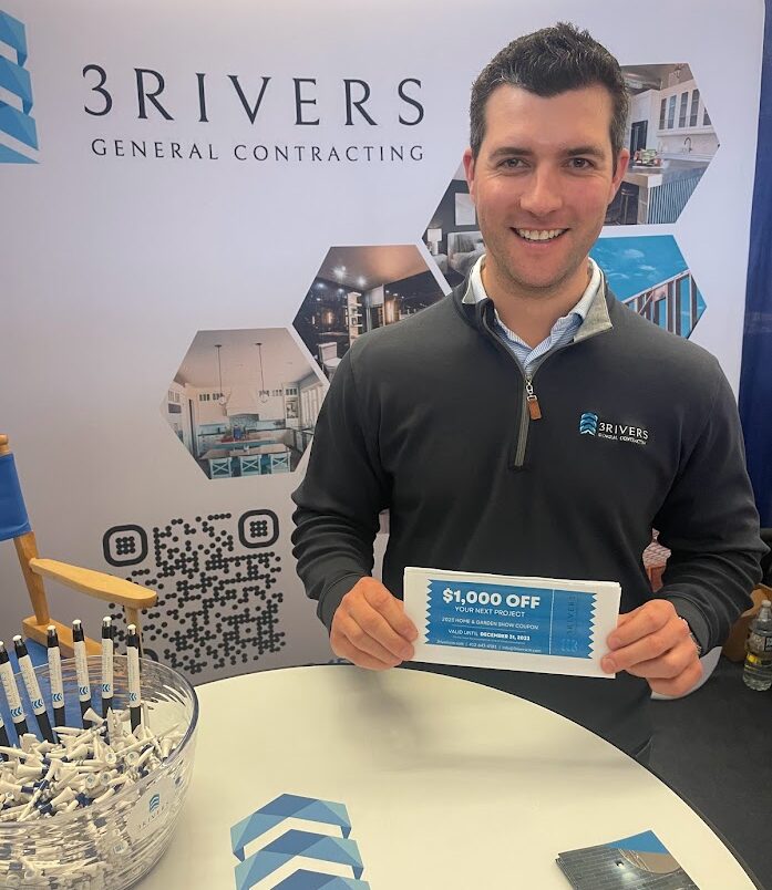 Josh Tohey, Founder of 3Rivers General Contracting, at the Pittsburgh Home and Garden Show