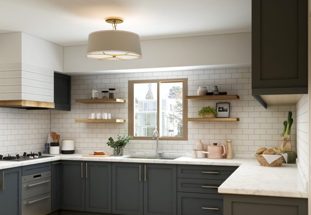 remodeling kitchen with new cabinets