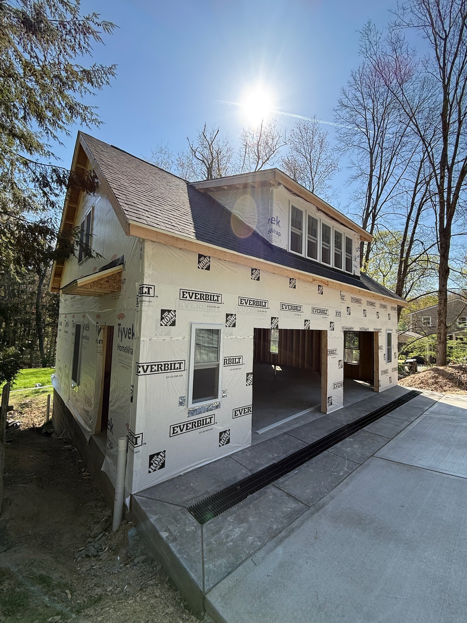 Garage Build In Progress