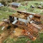 home destroyed by storm damage