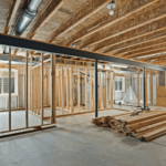 Interior of a commercial space undergoing fire damage mitigation and restoration in Pittsburgh.